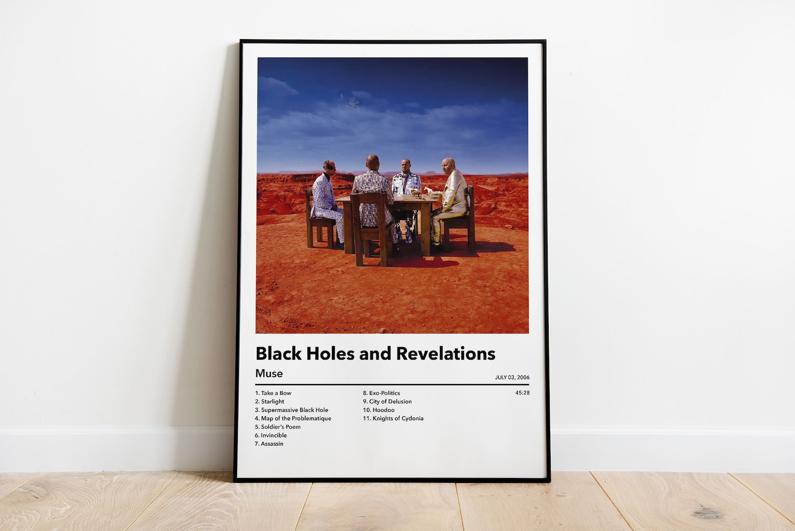 Muse Black Holes and Revelations Album Cover Poster A4 Etsy