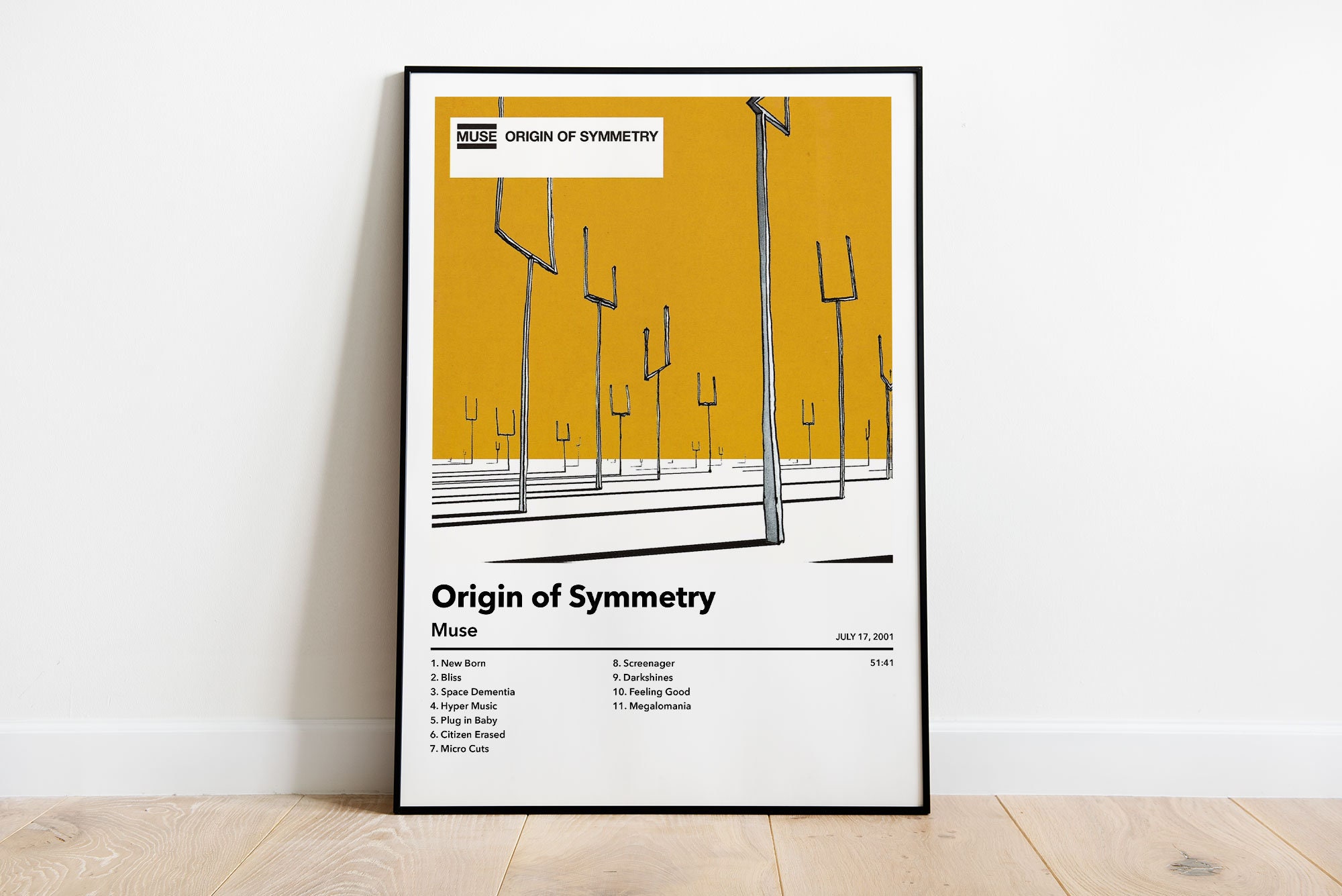 Muse Origin of Symmetry Album Cover Poster A4 A3 A2 | Etsy