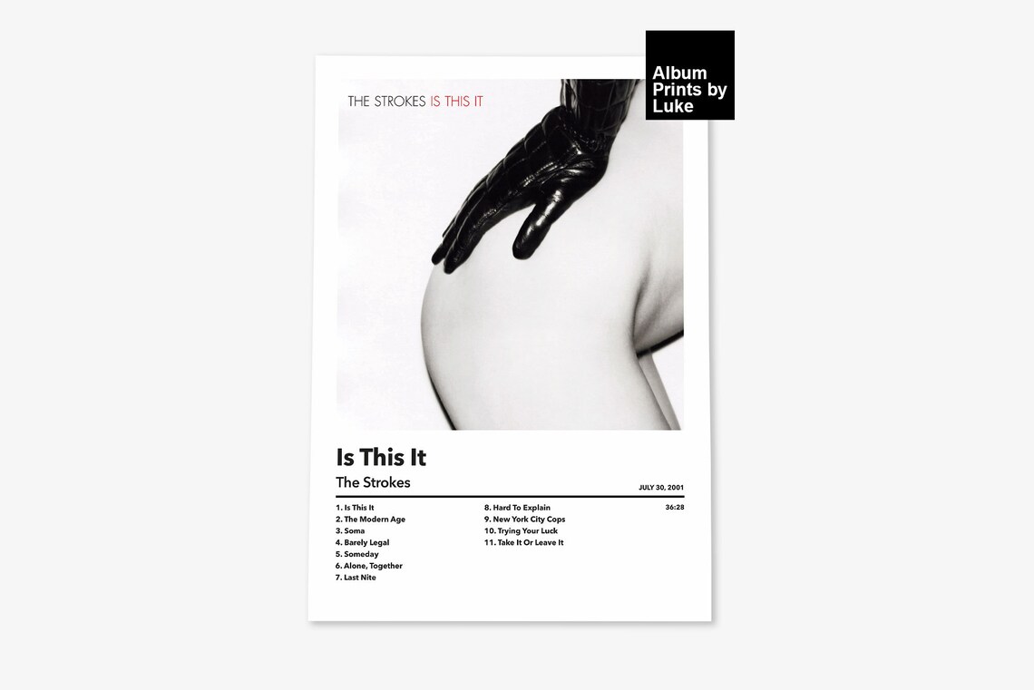 The Strokes is This It Album Cover Poster A4 A3 A2 Etsy