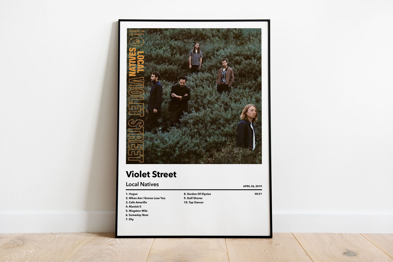 Local Natives Violet Street Album Cover Poster A4 A3 A2 Etsy