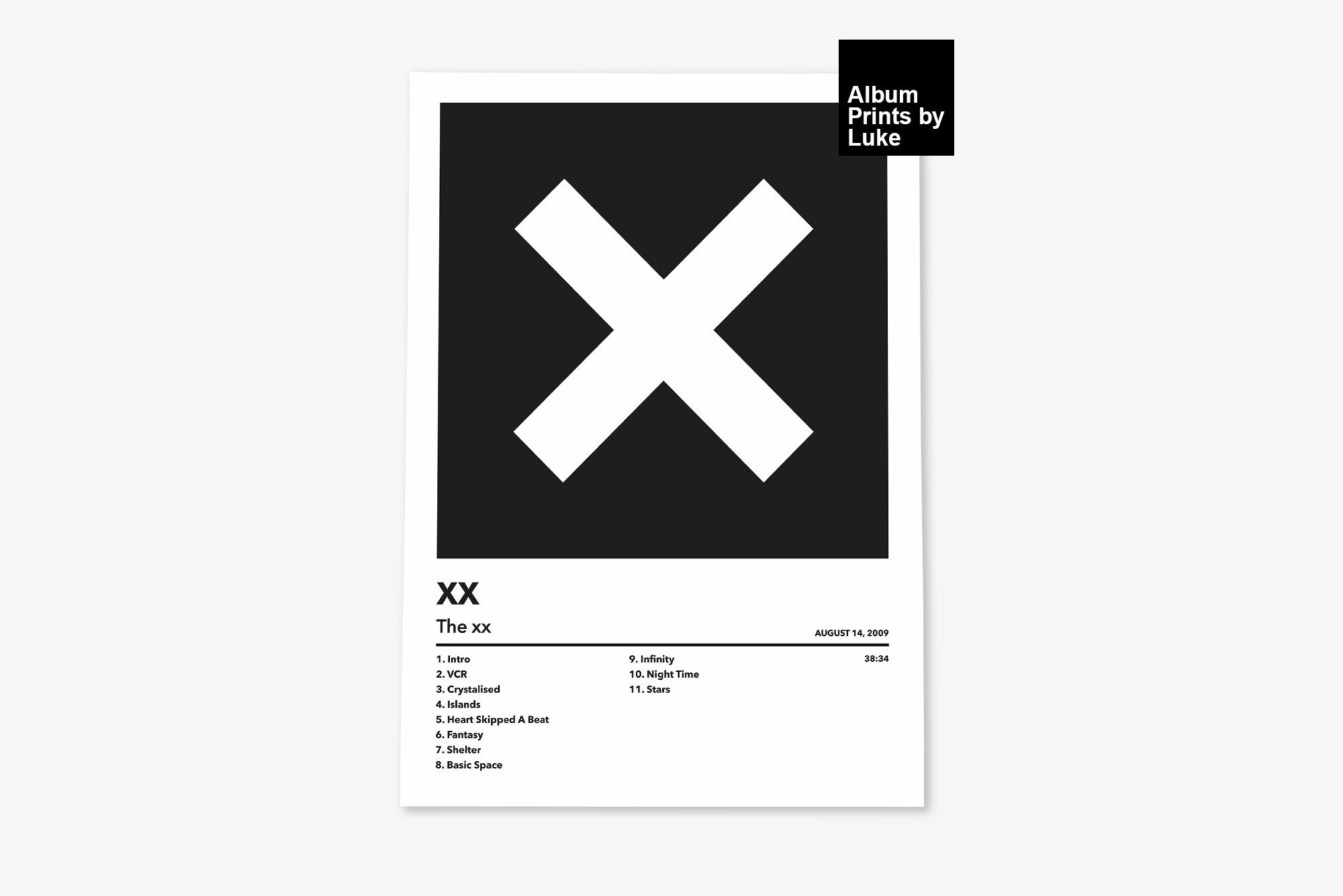 The xx XX Album Cover Poster A4 A3 A2 Print Digital Etsy