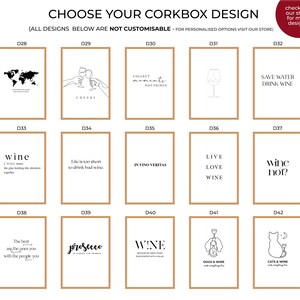 WHITE Wine Cork Holder, Wine Cork Display Shadow Box, Wooden Wine Cork Frame, Cadre bouchon de vin, Home Bar Decor, Wine Cork Art zdjęcie 5