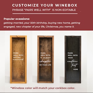 Wine Lover Gift Idea, Handmade Wine Cork Collector, Wine Cork Frame, Bar Wall Decor, Wooden Wine Sign, Cork Display Box, Funny Wine Gift image 7
