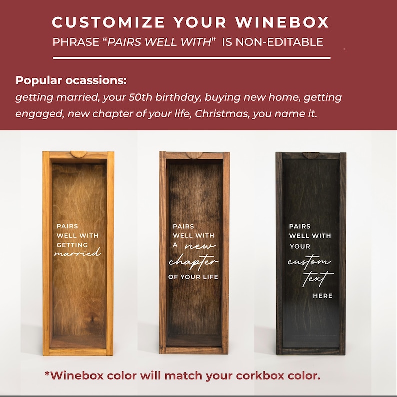 Wine Lover Gift Idea, Handmade Wine Cork Collector, Wine Cork Frame, Bar Wall Decor, Wooden Wine Sign, Cork Display Box, Funny Wine Gift image 7
