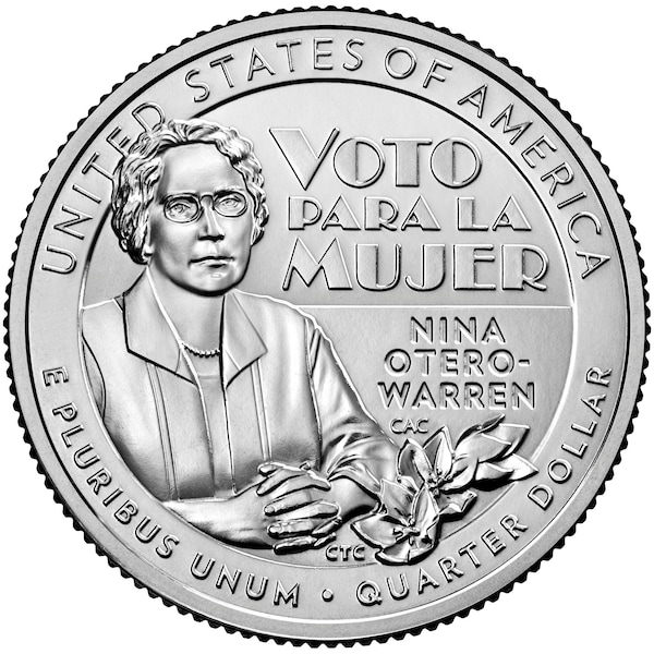 2022  American Women Quarters-Nina Otero-Warren- D.P.S. -MS-Uncirculated-Direct form roll.