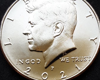 2021, D or P Mints, Kennedy Half Dollar, Uncirculated, Mint Condition, Select mint at checkout.