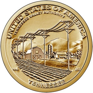 2022 Tennessee- American Innovation- Golden Dollar Coin - Uncirculated-Direct from mint roll