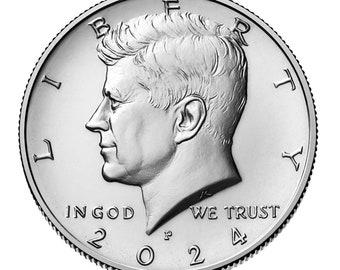 2024 - D or P, Kennedy Half Dollars, You Choose, Uncirculated, Direct from Mint Roll- Mint Condition