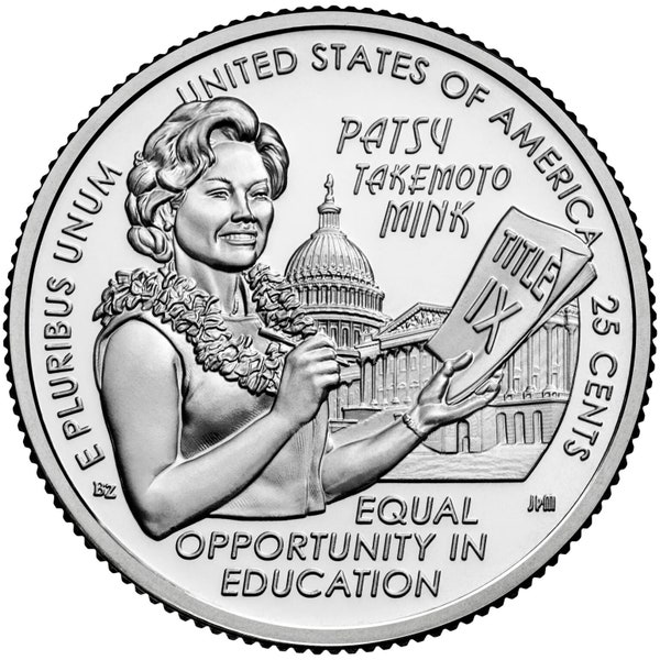 2024 American Women Quarters-Patsy Takemoto Mink - D.P.S. Mints- Uncirculated, Direct from Mint Rolls