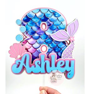 Mermaid Cake Topper | Mermaid Topper | Mermaid Birthday | Mermaid Cake
