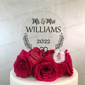 Mr & Mrs Cake Topper | Wedding Topper | Custom Acrylic Cake Topper | Personalized Cake Topper | Wedding Cake | Custom Cake Decorations