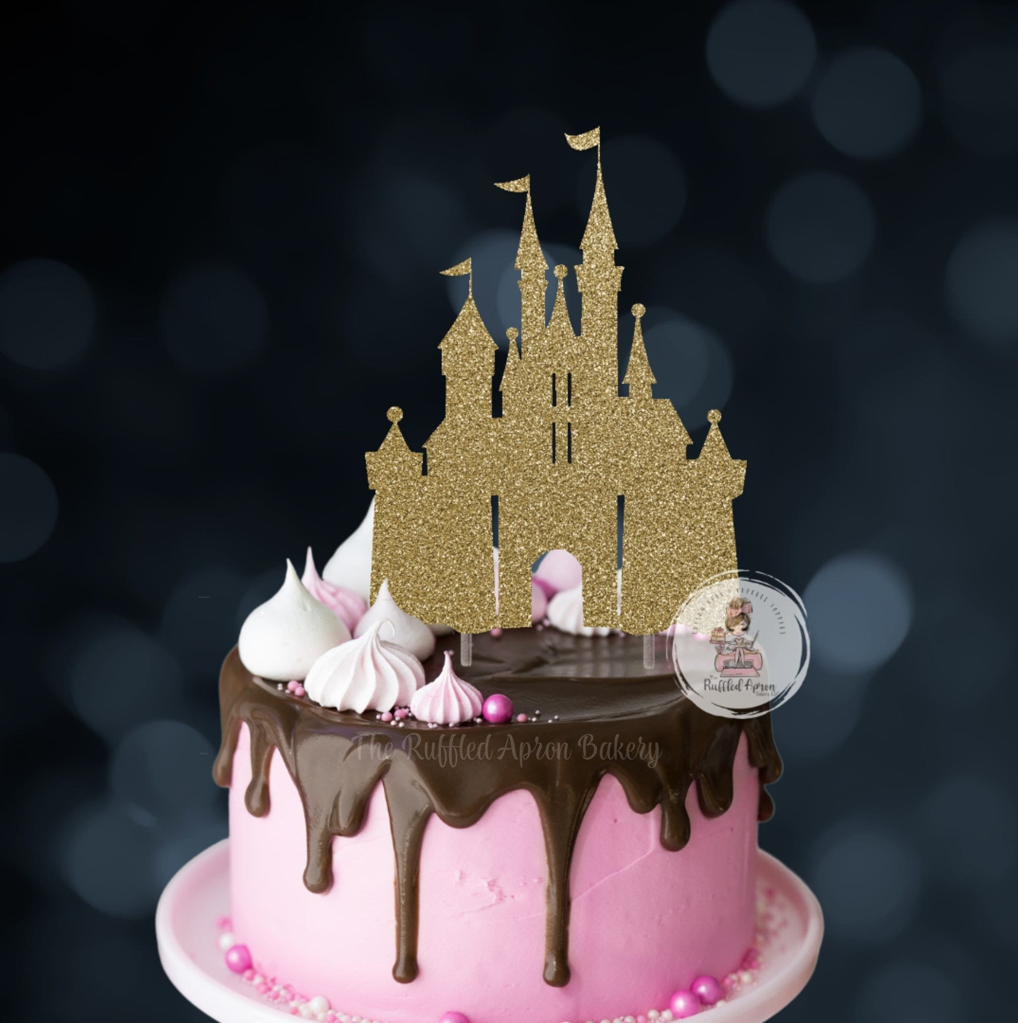 Disney Parks Exclusive Cinderella Castle Love is Magical Wedding Cake Topper