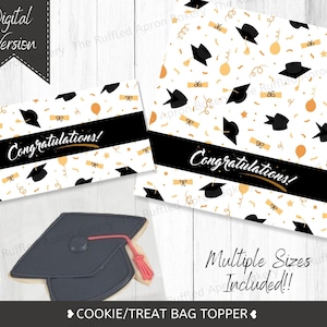 Graduation Cookie Toppers | Graduation Toppers | Treat Bag Toppers | Graduation Treats | Grad Goodie Bags | Graduation Bag Topper