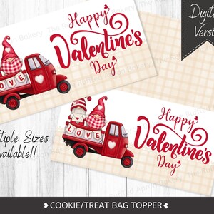 Valentine's Day Cookie Toppers | Valentine Toppers | Treat Bag Toppers | Valentine Treats | Holiday Goodie Bags | Cookie Bag Topper
