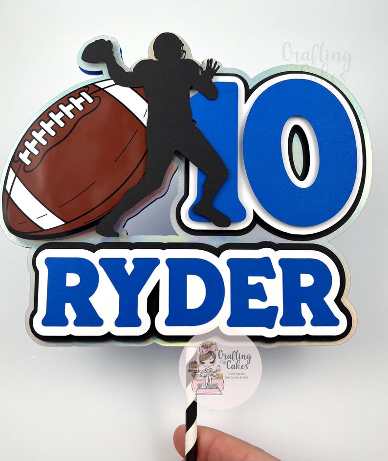 Football Cake Topper image 2