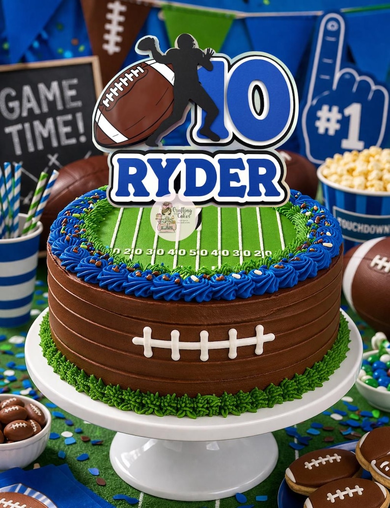 Football Cake Topper image 3