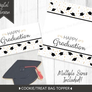 Happy Graduation Cookie Toppers | Graduation Toppers | Treat Bag Toppers | Graduation Treats | Grad Goodie Bags | Graduation Bag Topper