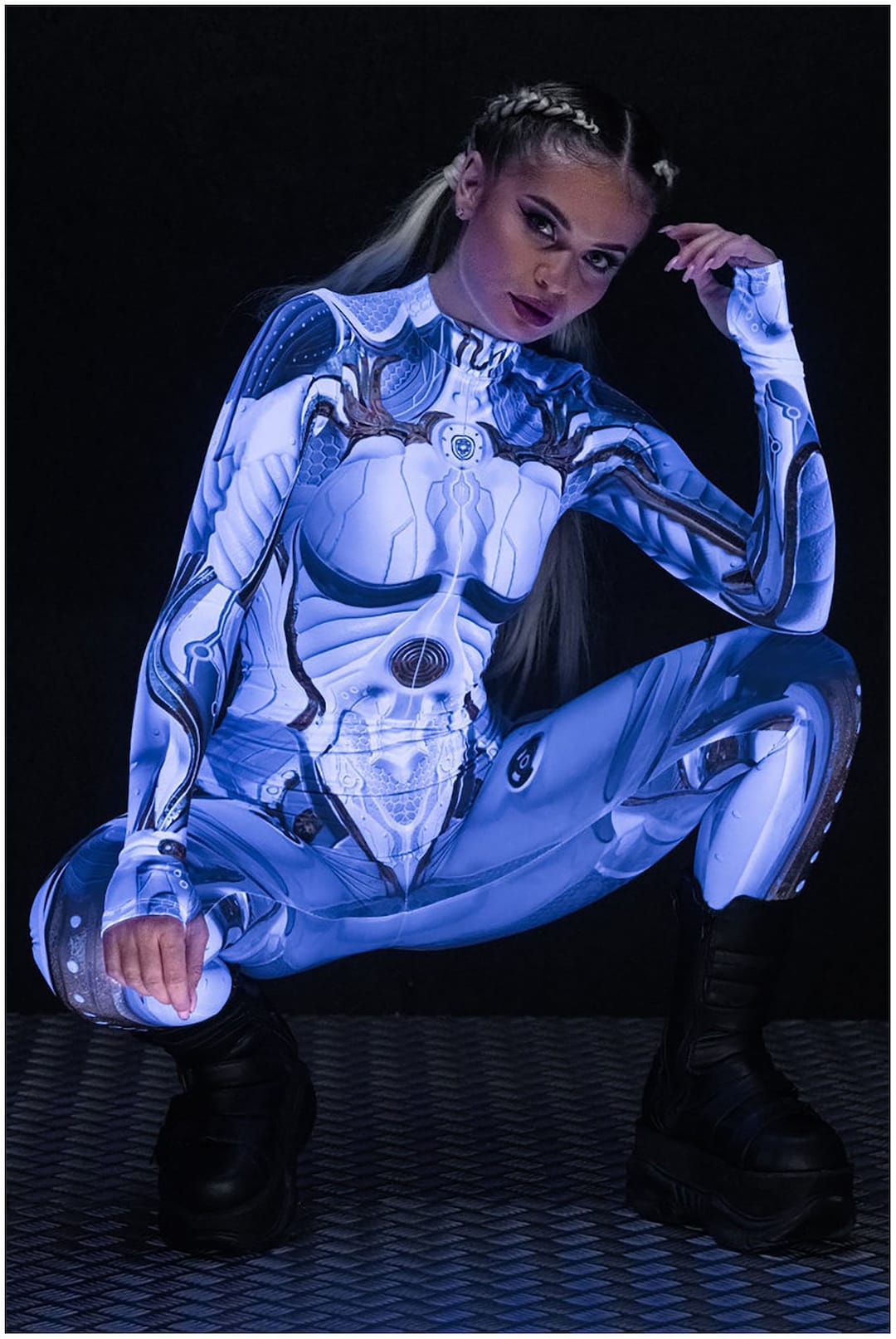 White Robot Costume, Droid Costume, Cyborg Costume, Futuristic Clothing ...