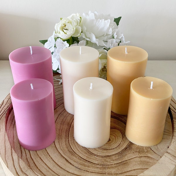Soy Pillar Candles Etsy UK