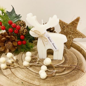 Reindeer Candle | Christmas | Decorative | Gift Ideas | Vegan | Gifts For Her | Xmas | Candle Gifts | Handmade | Gifts | Soy Wax |