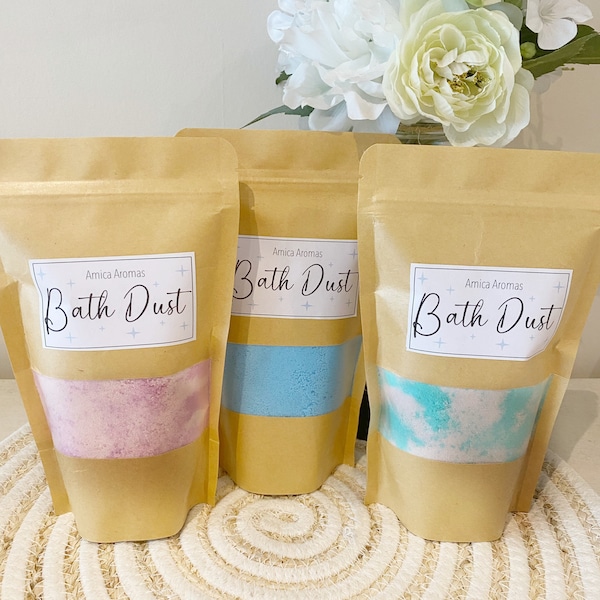Bath Dust | Handmade | Gifts For Her | Christmas | Birthday | Mothers Day | Pamper | Bath Bomb | Relaxing | Spa | Kids | Gifts For Kids |