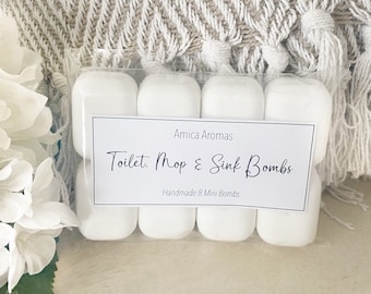 Toilet bombs | Mop Bombs | Sink Bombs | Toilet Fresheners | Air Fresheners | Scented Fizzers | Toilet Air Freshener | Pack of 8.