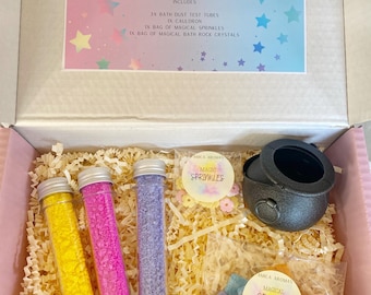 Potion Bath Box | Kids | Fun | Bath Dust | Birthday | Christmas | Bath Fun | Potion Kit | Girls | For Her | Gifts | Bath Rocks |  Sprinkles