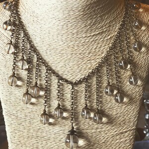Collier de déclaration de cristal victorien