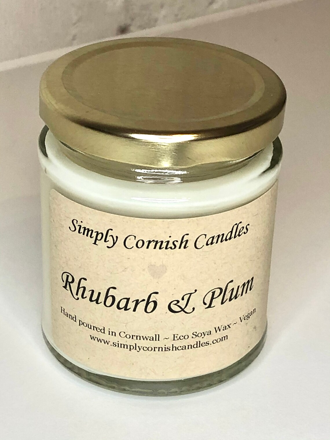 Rhubarb & Plum Candle 130g Etsy