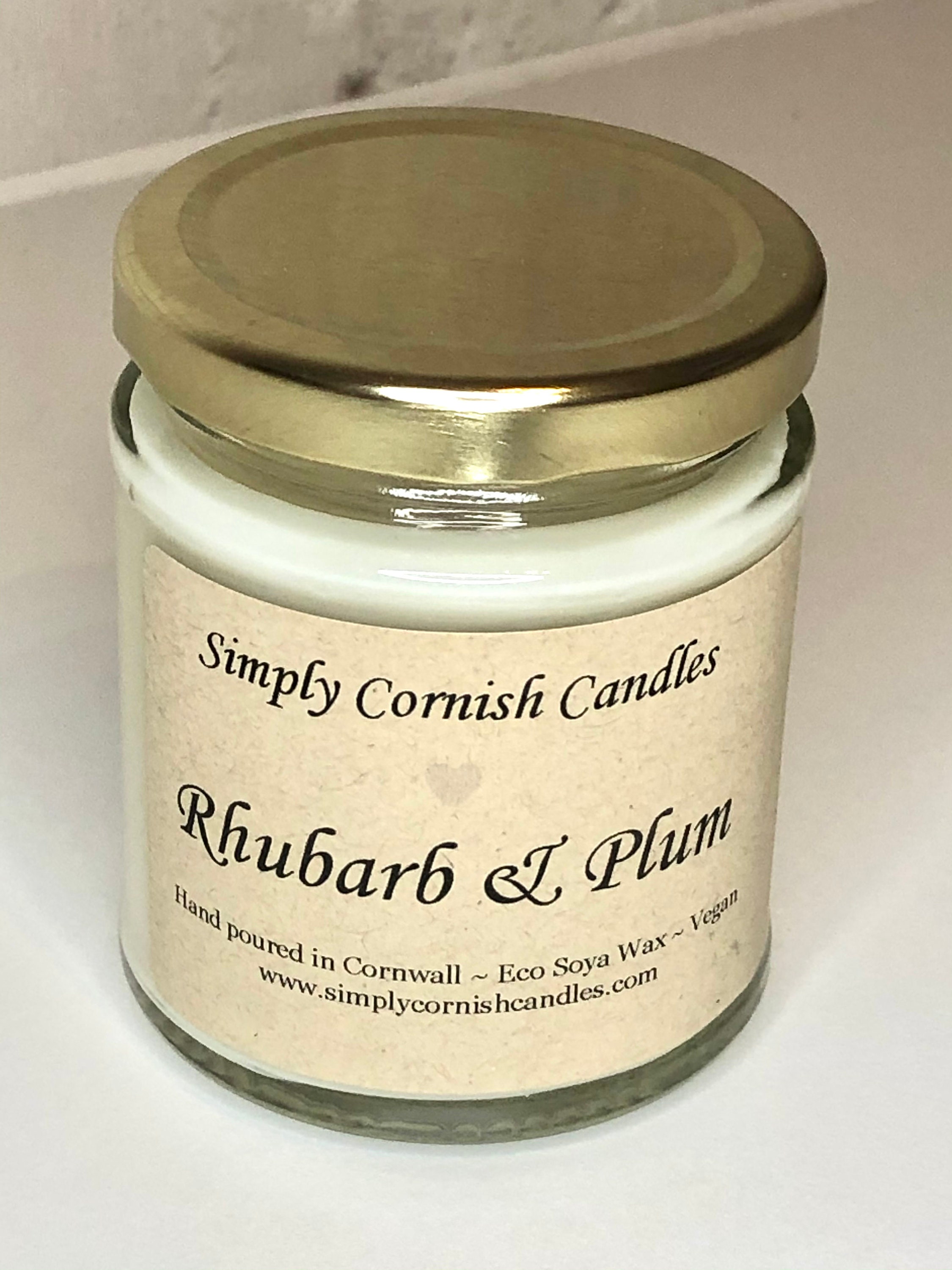 Rhubarb & Plum Candle 130g Etsy