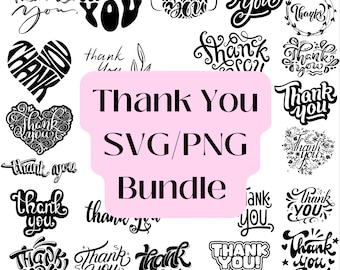 Thank you SVG PNG Bundle