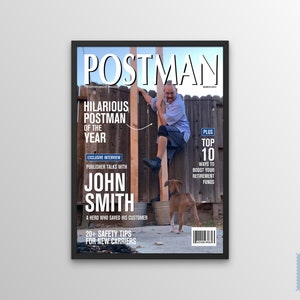 Your Own Postal-Themed Magazine Cover! - FULLY CUSTOMIZABLE!