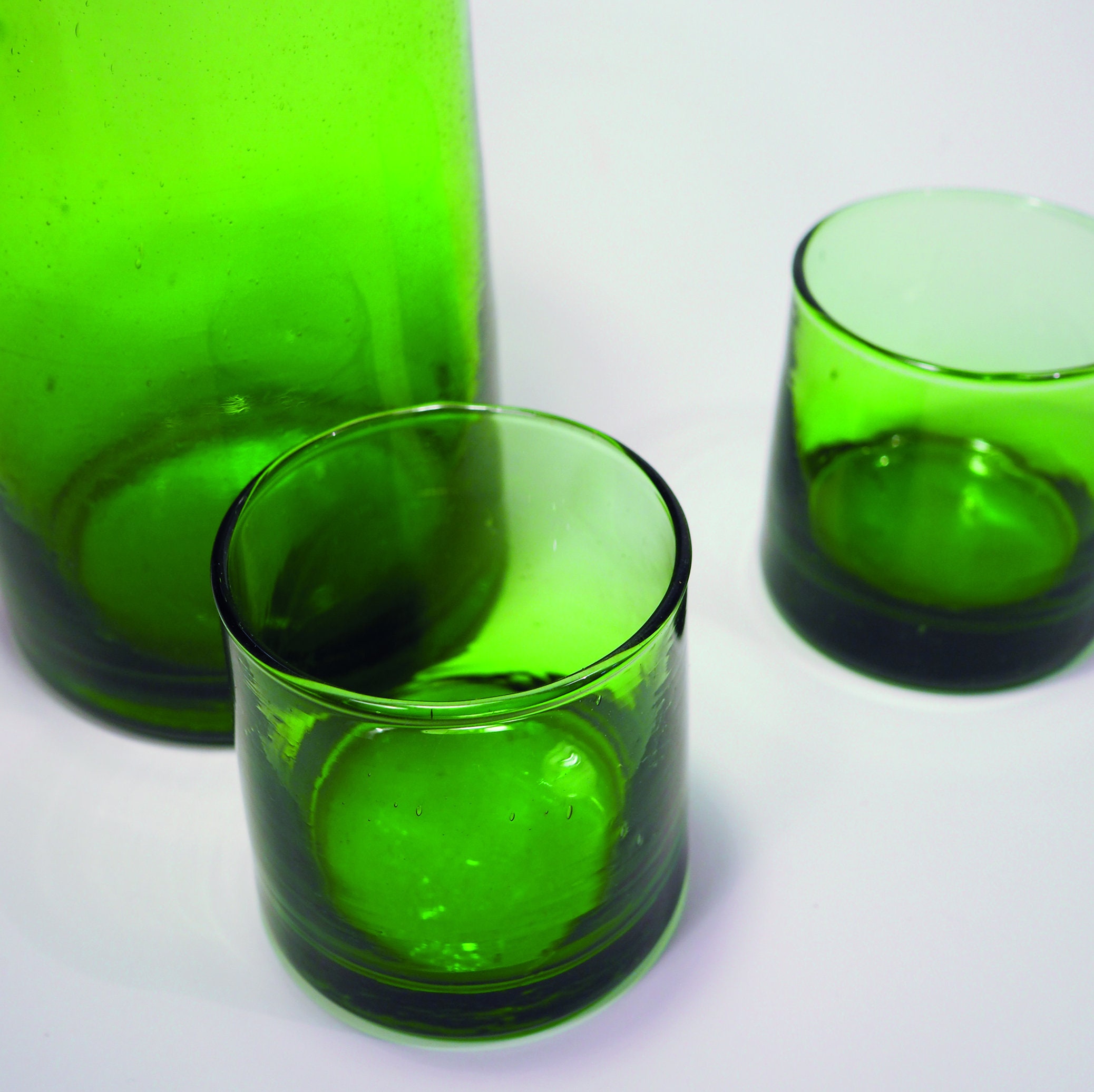 Wassergläser grün