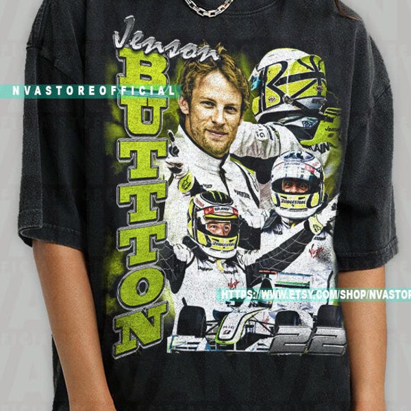 Limited Jenson Button T-shirt, Jenson Button 22 T-Shirt, Formula One Racing T-Shirt, Gift For Woman and Man Unisex T-Shirt