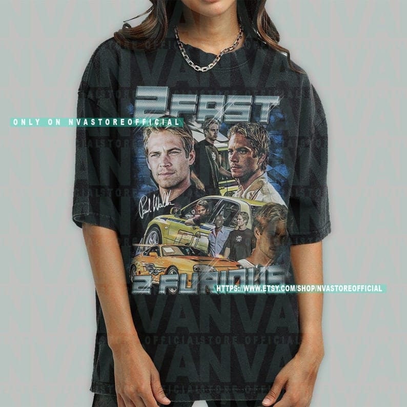 ワイルドスピード 2FAST 2FURIOUS Tシャツ フェード ブラック