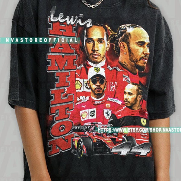 Limited Lewis Hamilton T-shirt, Lewis Hamilton 44 T-Shirt, Formula One Racing T-Shirt, Gift For Woman and Man Unisex T-Shirt