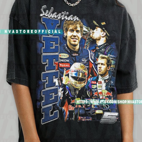 Limited Sebastian Vettel T-shirt, Sebastian Vettel 5 T-Shirt, Formula One Racing T-Shirt, Gift For Woman and Man Unisex T-Shirt