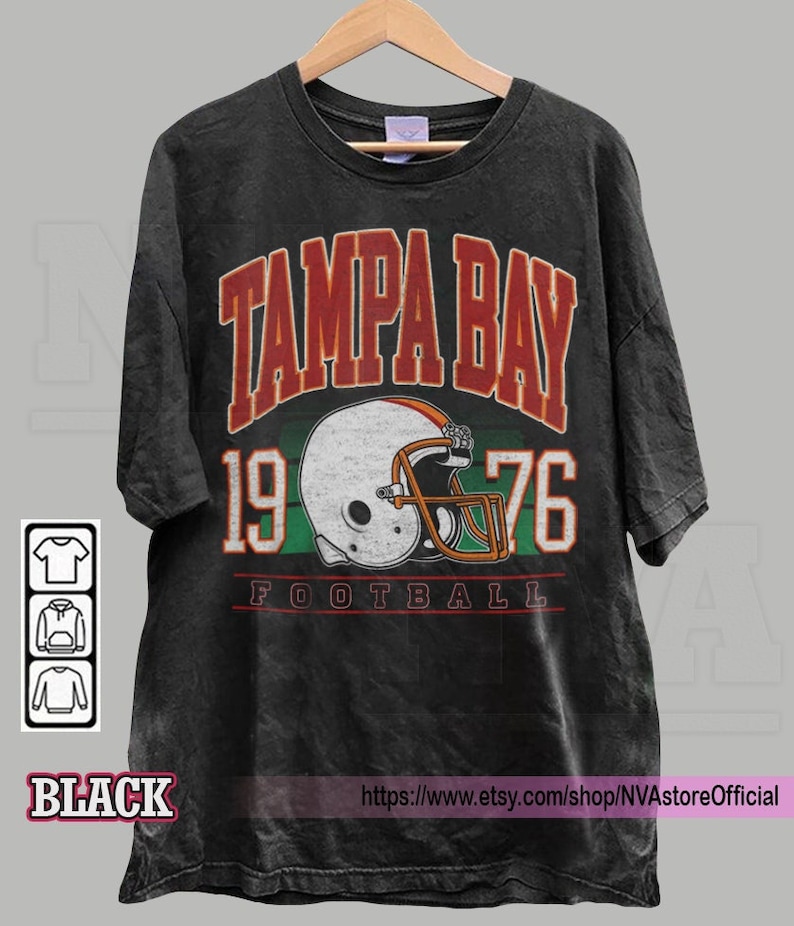 Tampa Bay T Shirt Vintage Style Football T-shirt Custom Your City Shirt Tampa Bay Shirt Tee NV21 image 1