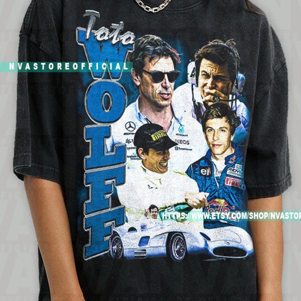 T-shirt Toto Wolff en édition limitée, T-shirt Toto Wolff F1, T-shirt de course de Formule 1, Cadeau pour femme et homme T-shirt unisexe