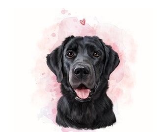 Custom Pet Portrait From Photo, Fine Detail, Custom Dog Painting, Pet Memorial Gift,  Pet Sympathy Gift, Pet Loss Gift, Dog Birthday