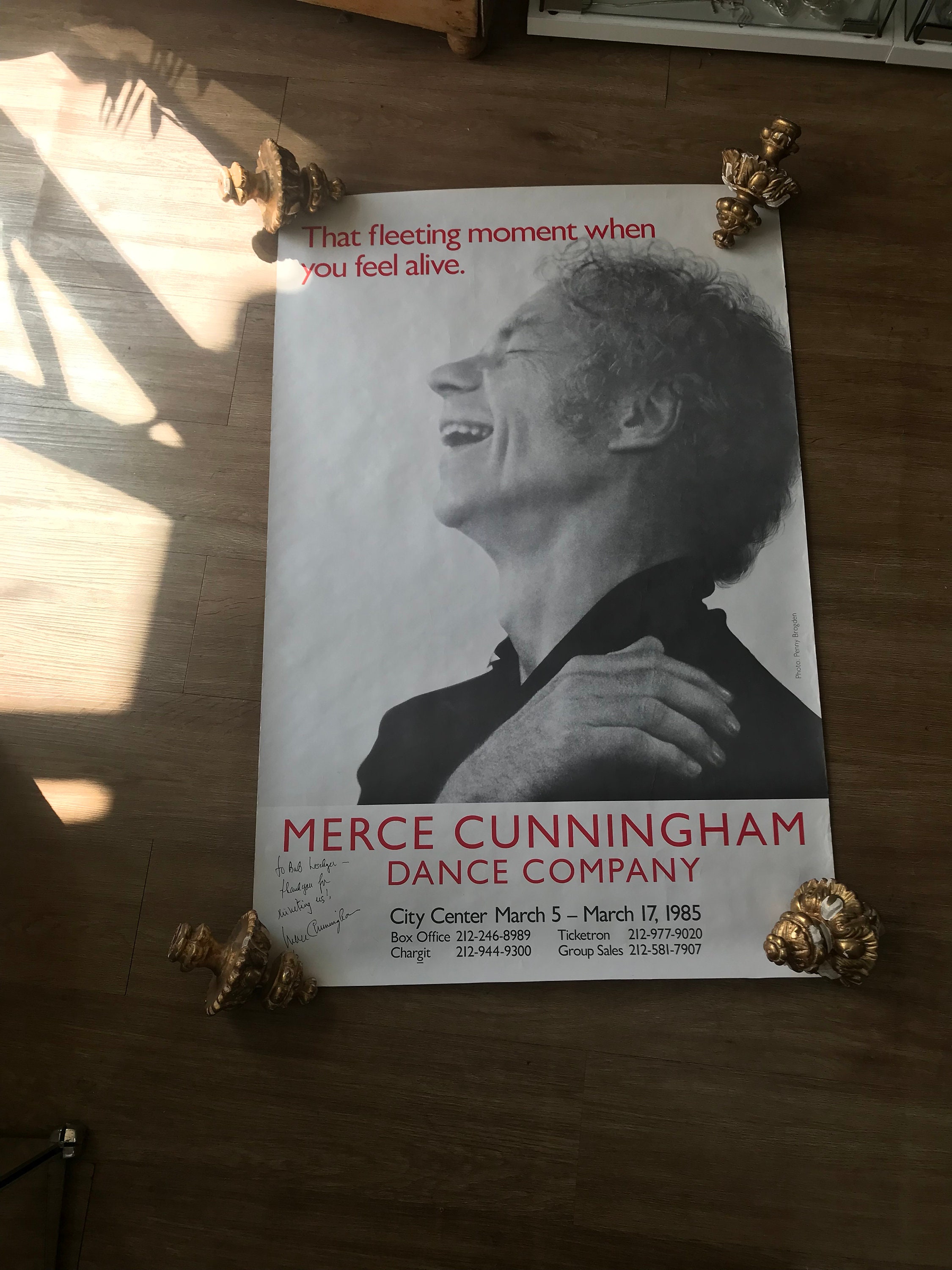 Merce Cunningham Original Signed Poster. - Etsy