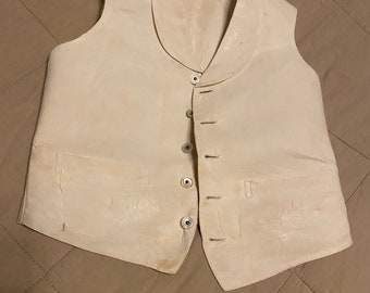 Antique french child’s waistcoat. Victorian/Edwardian period.