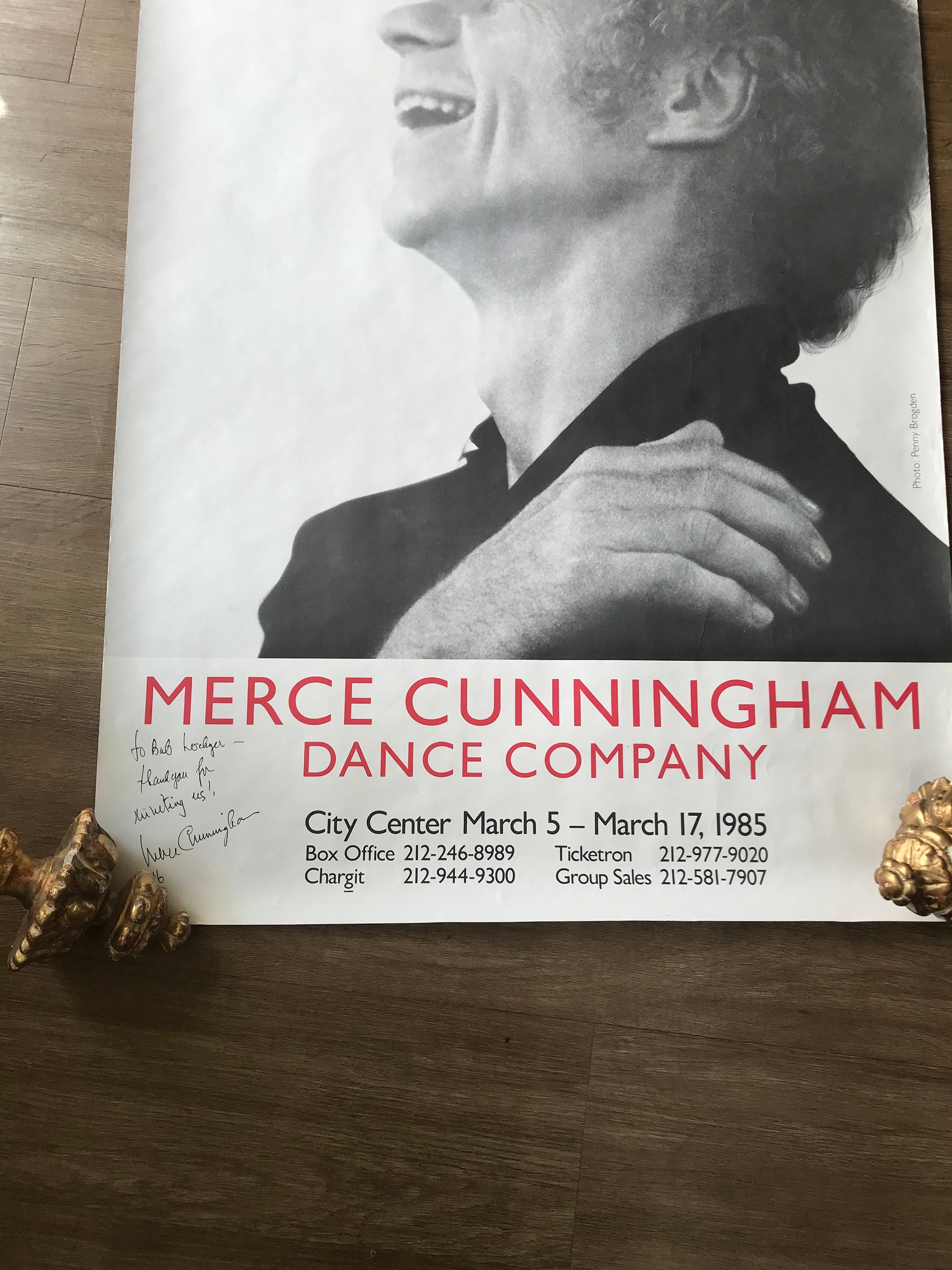 Merce Cunningham Original Signed Poster. - Etsy