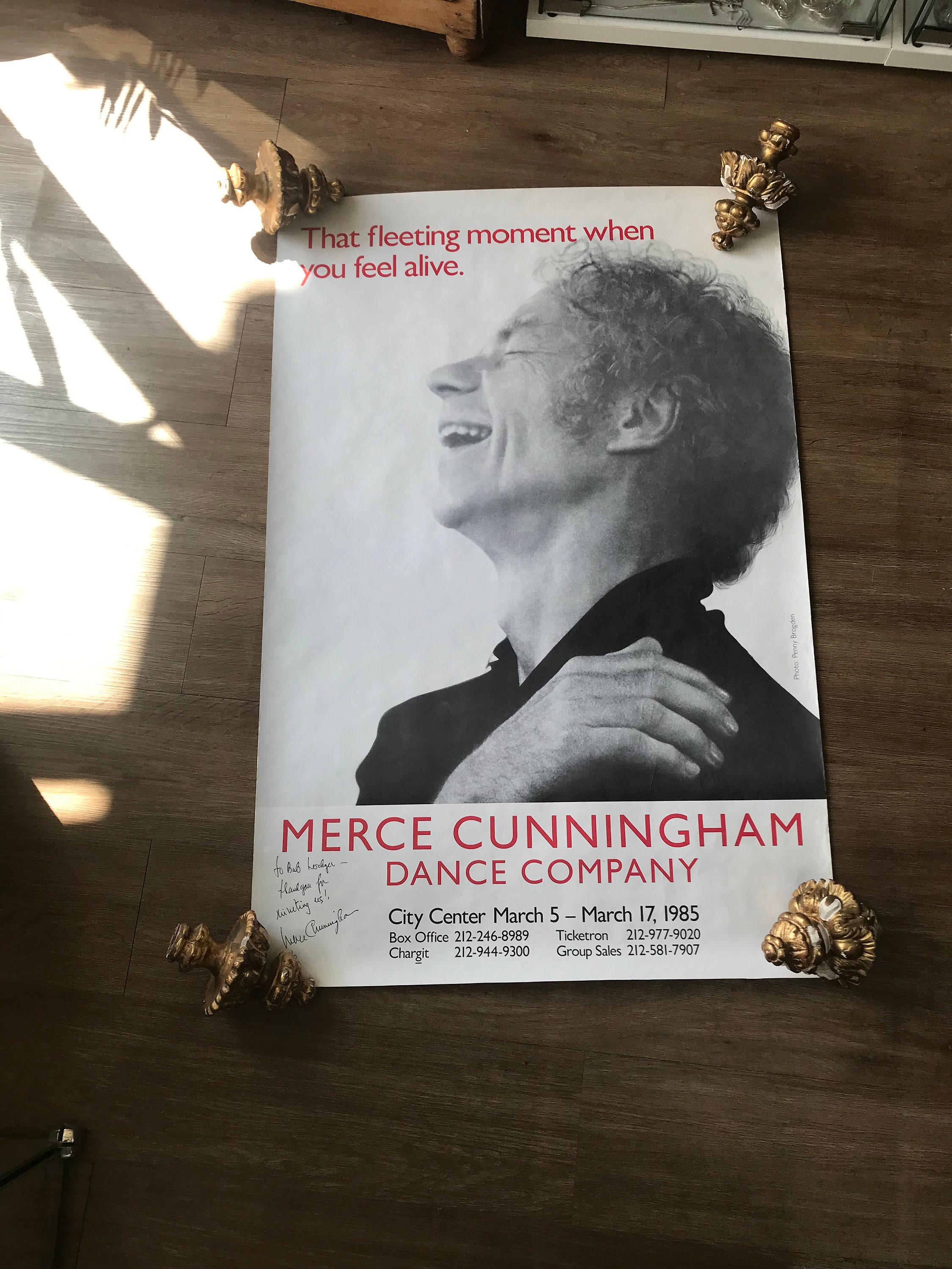 Merce Cunningham Original Signed Poster. - Etsy