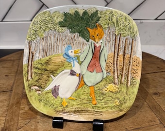BESWICK beatrix potter Mr＆MrsPuddleduck Vintage 1979 Beswick Beatrix Potter Plate – Jemima Puddle