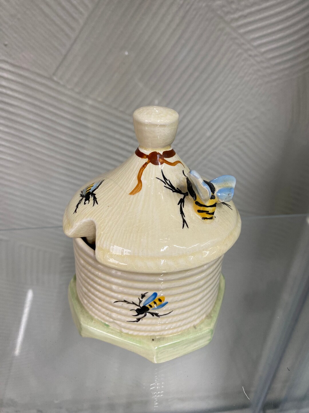 Crown Devon Honey Pot or Preserve Pot. Etsy