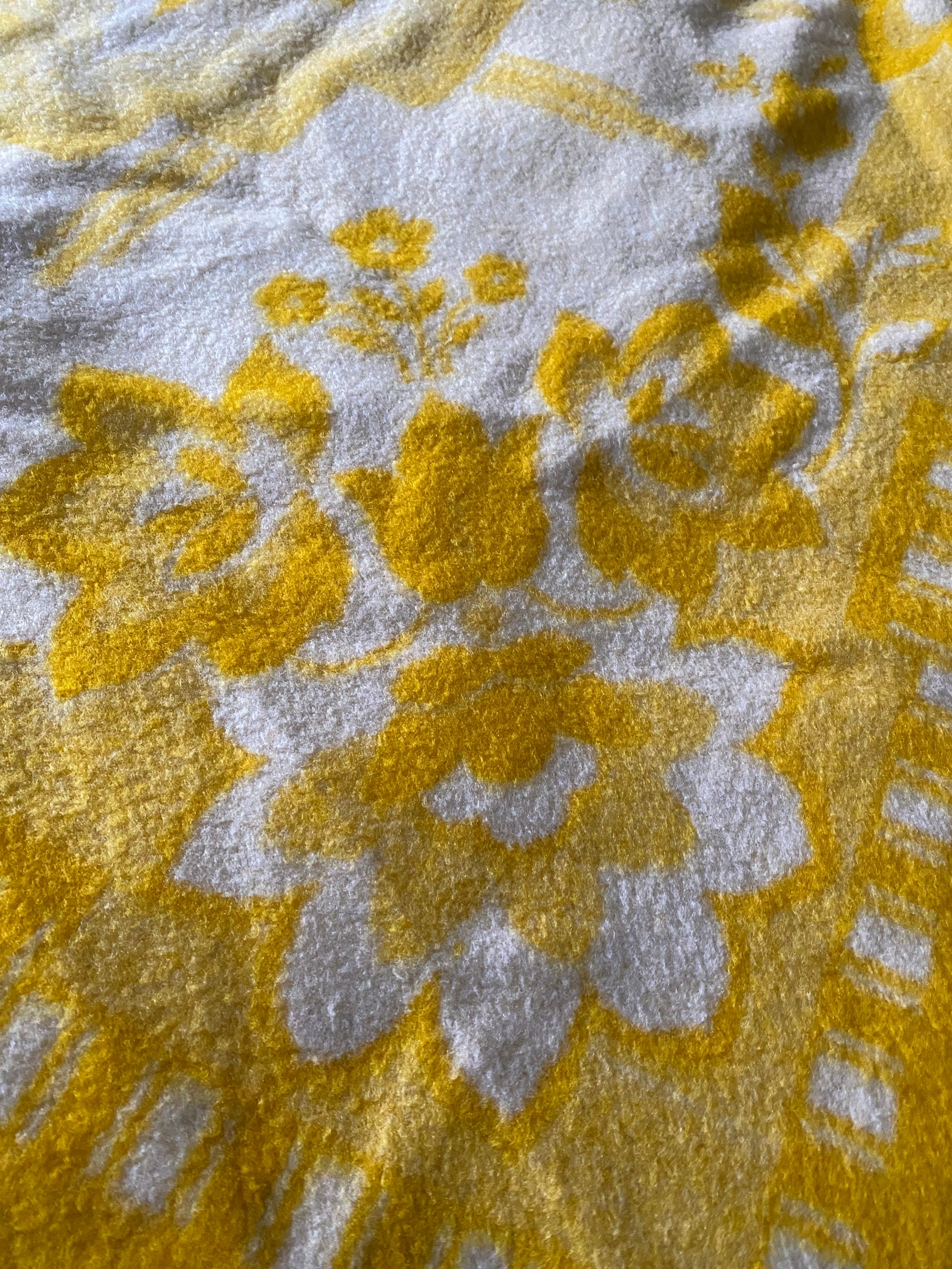 Dutch Vintage Wool Blanket With Flower Pattern. Etsy