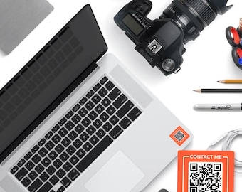 48 Einzigartige Lost-And-Gefundene QR Code Aufkleber. Langlebige und wasserdichte aktualisierbare quadratische QR-Code-Etiketten (2,5 cm).