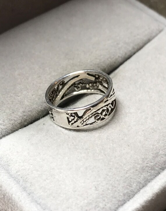 Leaf Ring, Sterling Silver Pinky Ring, Delicate F… - image 5