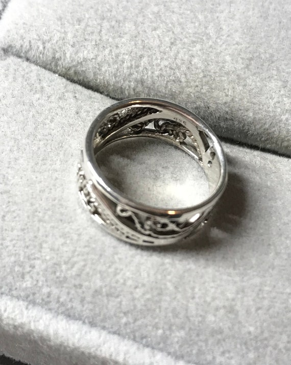 Leaf Ring, Sterling Silver Pinky Ring, Delicate F… - image 10